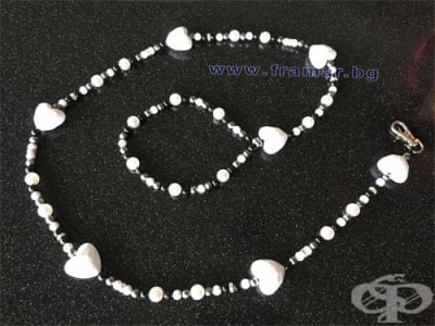 ЧИКИТА ЛУКСОЗНА КАИШКА ЗА КУЧЕ LUX WHITE HEART