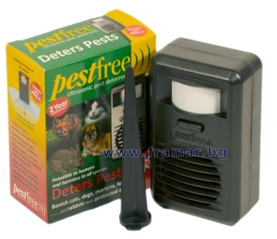 Уред с ултразвук за отблъскване на кучета и котки, PESTFREE 88 