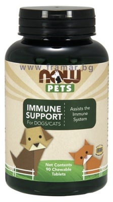 НАУ ФУДС ПЕТС В ПОДКРЕПА НА ИМУННАТА СИСТЕМА ЗА КУЧЕТА И КОТКИ таблетки * 90
