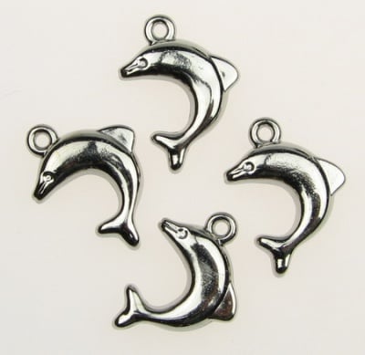 Висулка CCB делфин 14х20 мм дупка 2 мм -20 грама ~48 броя