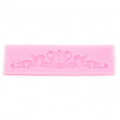 Силиконов молд /форма/ 130x36x8 мм орнамент с лебеди