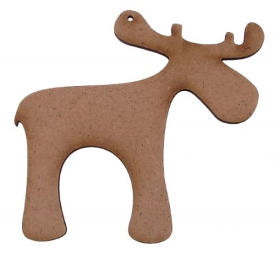 Фигурка кафява МДФ за декорация елен 100x3 мм