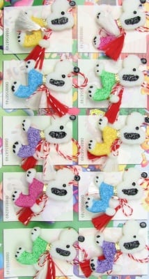 Мартеници куче-светещи 10 броя