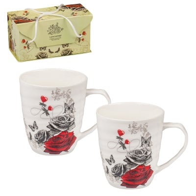 Комплект oт 2 порцеланови чаши - Водно конче