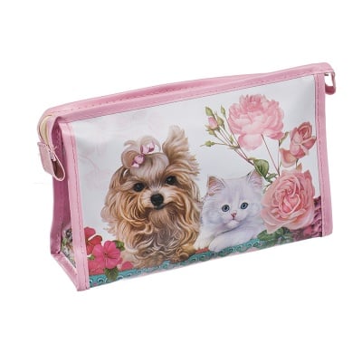 Сет (Несесер) за гримове - Куче и котка