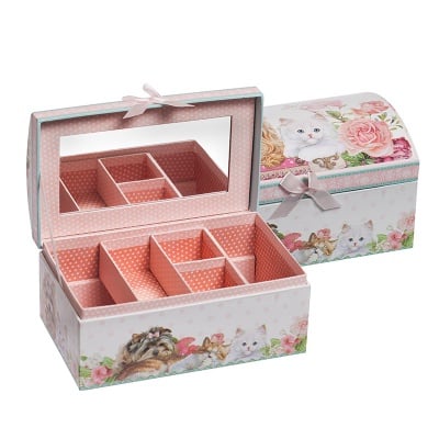 Куче и котка - красива кутия за бижута