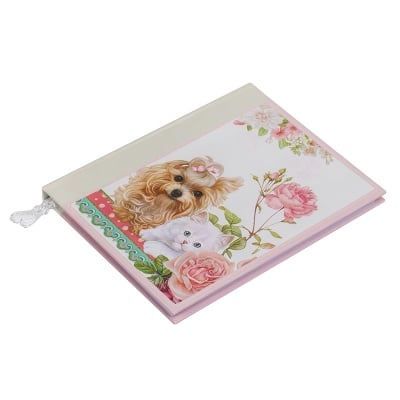Бележник с Куче и Котка, 15х18 см.