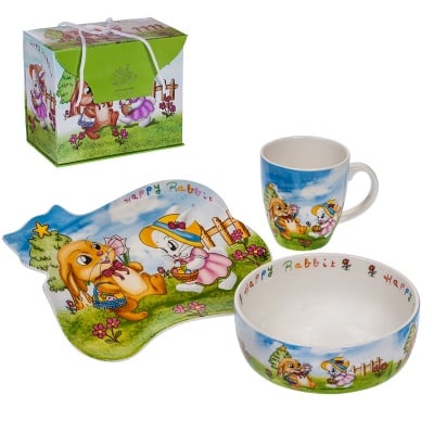 Детски комплект - зайче от 3 части