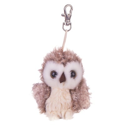 Плюшенa играчка - ключодържател - бухалче, 10 см