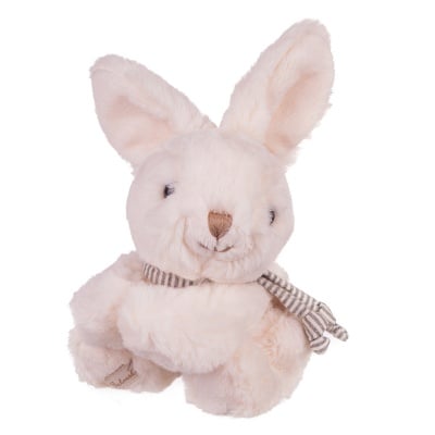 Плюшенa играчка зайче с бяло сърце