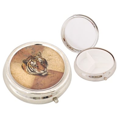 Кутия за хапчета - с тигър