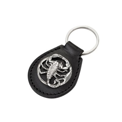 Стилен кожен ключодържател - Скорпион