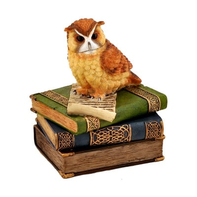 Бухал кутия за бижута цветен