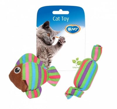 "Duvo+ Cat Toy" - Играчка за котки - риба и бонбон