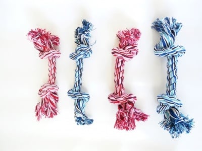 Въже-кокал за кучета - различни размери и цветове