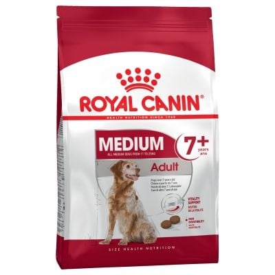 Royal Canin Medium Adult 7+ Пълноценна храна за кучета - За кучета в напреднала възраст от средните породи (от 11 до 25 кг) - Над 7-годишна възраст.
