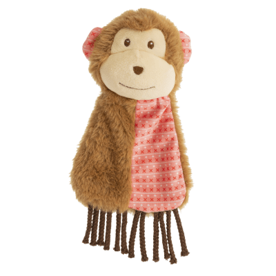 GimDog, играчка за куче, пищяща маймунка с престилка