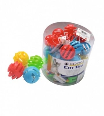 Играчка за коте Croci, топче със звънче, 4см