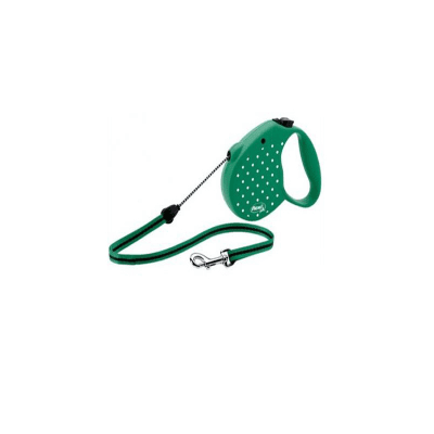 Flexi Dots Medium /автоматичен повод за кучета до 20кг въже 5м/ - синьо и зелено