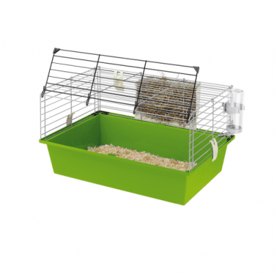 CAVIE 60 WHITE-КЛЕТКА ЗА МОРСКО СВИНЧЕ ОБОРУДВАНА 58Х38 Х31,5СМ