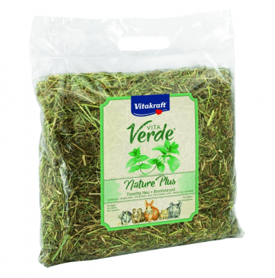 Сено за зайци и гризачи с коприва Vitakraft Vita Verde, 500гр