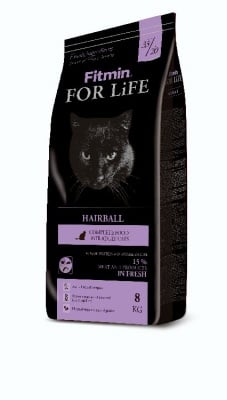"FITMIN Cat For Life Hairball" - Храма за котки с дълга козина