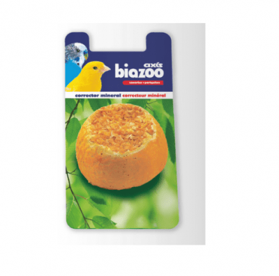 Минерално камъче, предназначено за канарчета и вълнисти папагалчета.