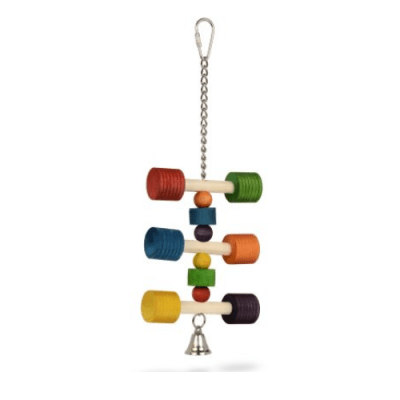 Шарена играчка за папагал - 11x31.5 см