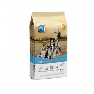 CAROCROC PUPPY 28/18 - Суха храна за кученца от 3 седмици до 5 месеца при едри породи и до 18 месеца при дребни породи - три разфасовки