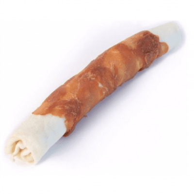 Лакомство за куче Пилешко руло Magnum върху пръчка от сурова кожа 26 см., 105 гр.