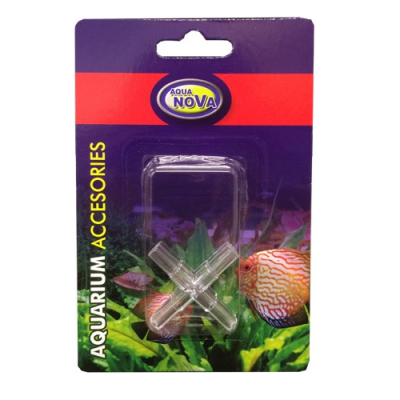 Aqua Nova   NAT-6 Съединител 4мм - 2бр. в блистер