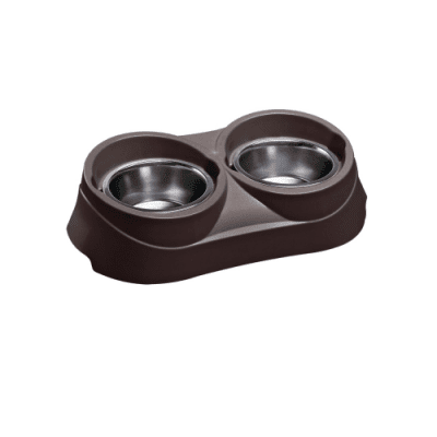 Поставка със купи за едновременно сервиране на храна и вода за кучета - различни размери