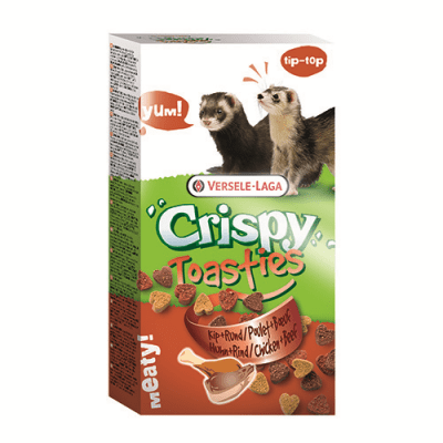 Versale Laga Crispy Toasties Ferret 150g - Хрупкави бисквитки с пилешко и говеждо за порчета