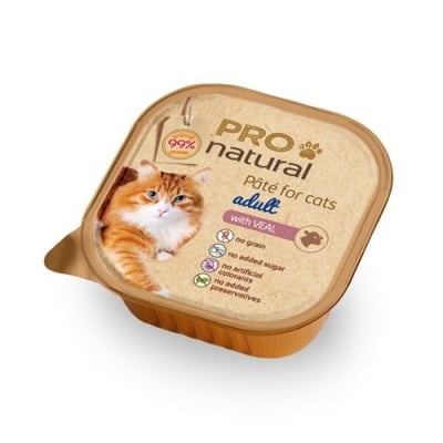 Пастет за коте Pro natural 100гр - три вкуса
