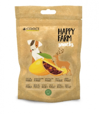 Лакомство за куче Croci HAPPY FARM, елен и манго, 80гр
