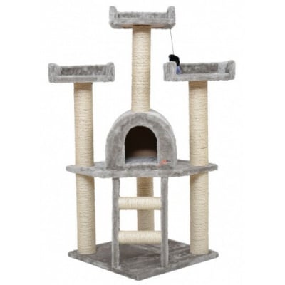 драскало за котки тип катерушка с къщичка 65 x 65 x 115 см