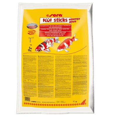 sera KOI sticks energy plus - храна за Кои и други езерни риби, 40 л, 5 кг
