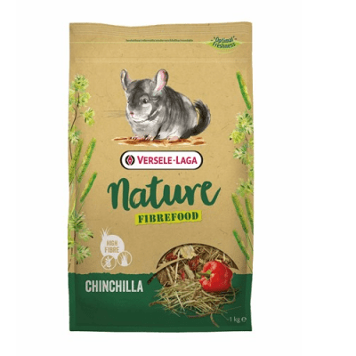 Versale_laga Chinchilla Nature FIBREFOOD 1кг - пълноценна храна за чинчили - възрастни, капризни и живеещи у дома