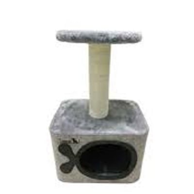 Драскало за коте Cave - сглобяемо - размери 35 х 27 х 55 см - два цвята