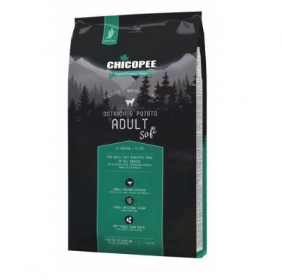 Храна за кучета Chicopee Holistic Nature Soft Ostrich & Potato с щраус и картофи, две разфасовки