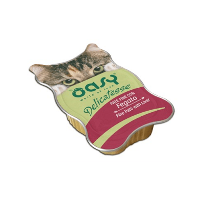 Пастет за котка Oasy Cat, 85 гр  - чудесно кулинарно изкушение за мъркащи ценители, които са на възраст над 12 месеца - три вкуса