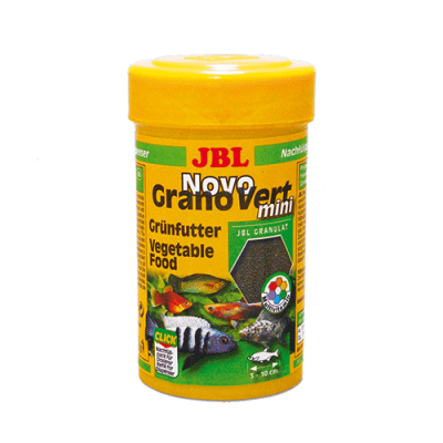 JBL NOVOGRANOVERT MINI REFILL 100ML - ХРАНА ЗА МАЛКИ РАСТИТЕЛНОЯДНИ РИБКИ - ГРАНУЛИ 100МЛ