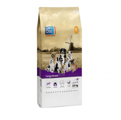 CAROCROC LARGE BREED 27/16 -  Пълноценна храна за  кучета от едри породи над 30 кг. с умерено натоварване - 15.00кг