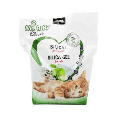 Силиконова постелка за котешка тоалетна Mr. Biffy, ябълка, 7.6л