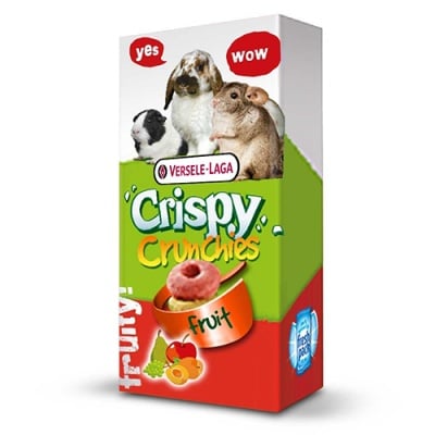 Versale Laga Crispy Crunchies Fruit –лакомство за гризачи, хрупкави хапки с плодове, 75гр