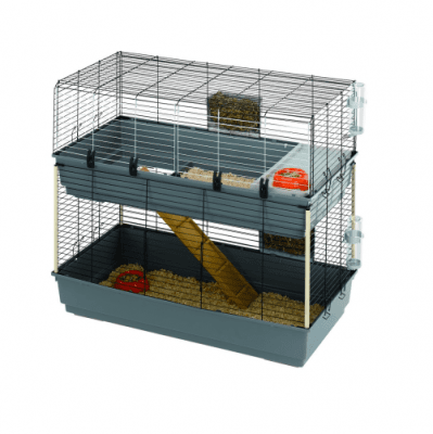 Двуетажна клетка за зайци 118 x 58 x h 102 cm CAGE RABBIT 120 DOUBLE