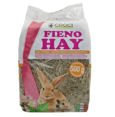 Сено за гризачи с дива роза и мента, Croci, 500 гр