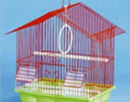 Клетка за вълнисти папагали -остър покрив