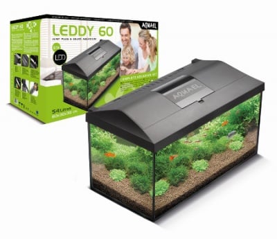 "Aqua EL Leddy 60 Set" - Аквариум с филтър, нагревател и осветление