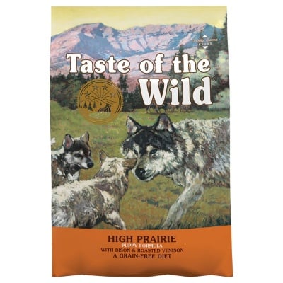Суха храна за подрастващи кученца Taste of the Wild HIGH PRAIRIE PUPPY, без зърно, с месо от бизон и елен, 12.20кг